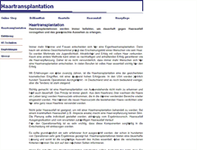 Tablet Screenshot of haartransplantation.brillianthair.de